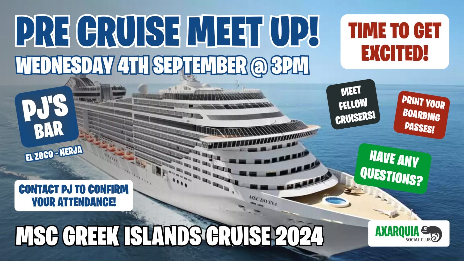 Msc greek islands pre meetup