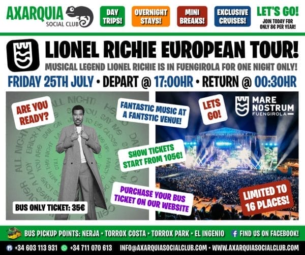 Lionel Richie European Tour 2025