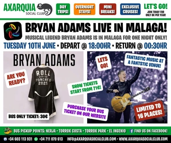 Bryan Adams Live In Malaga!