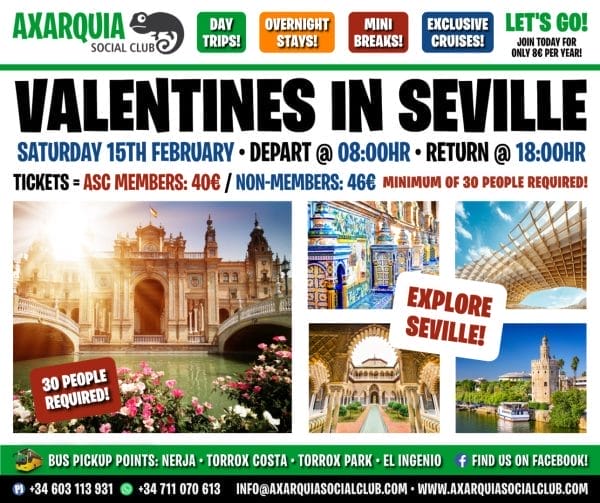 Valentines In Seville Day Trip