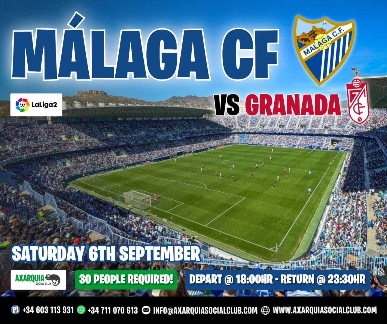 Malaga CF v Granada Day trip from Nerja, Torrox and Torre del Mar
